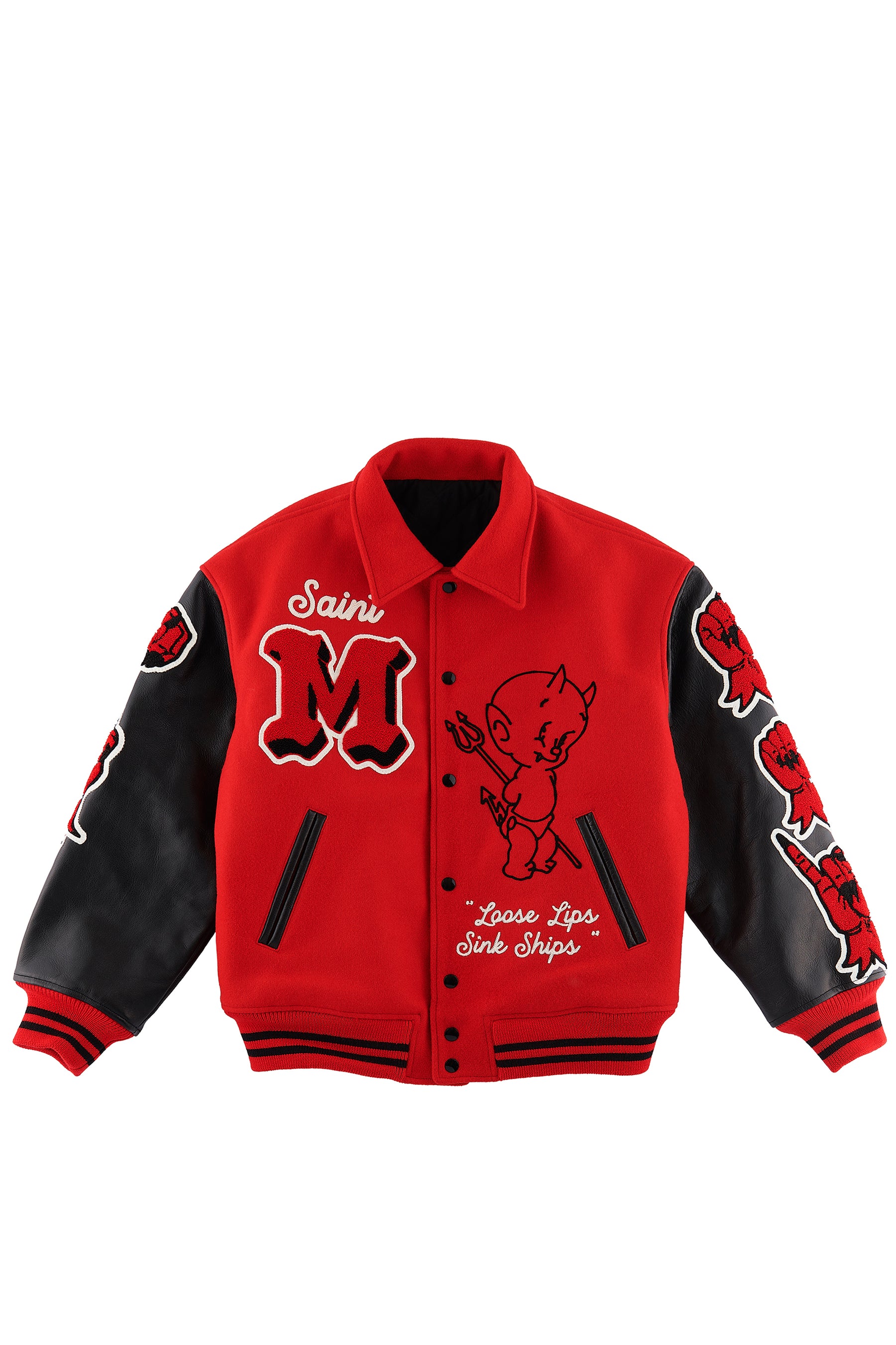 VARSITY JKT / DEVIL M / RED