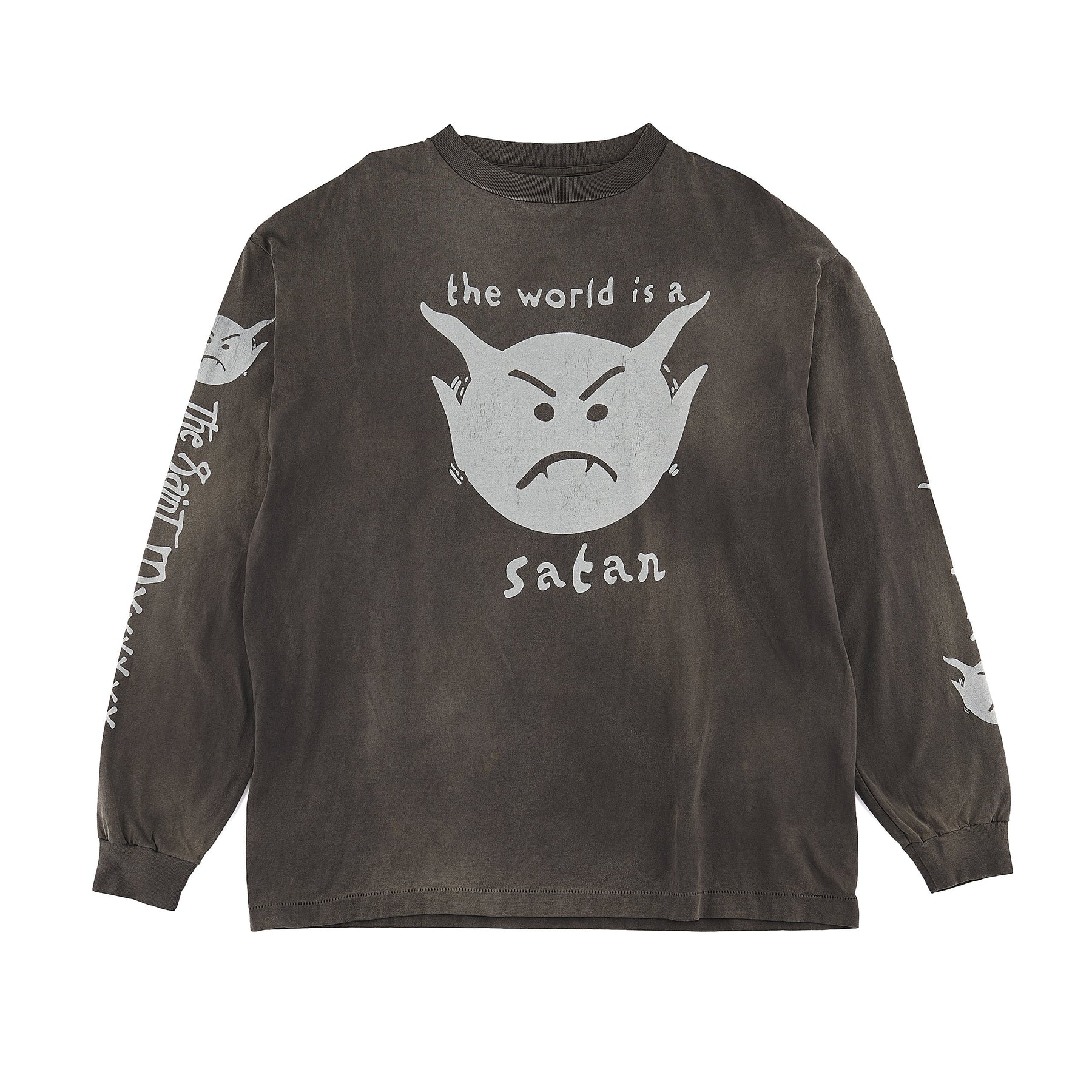 Saint Mxxxxxx セントマイケル FW21 LS TEE SATAN / BLK - NUBIAN ヌビアン