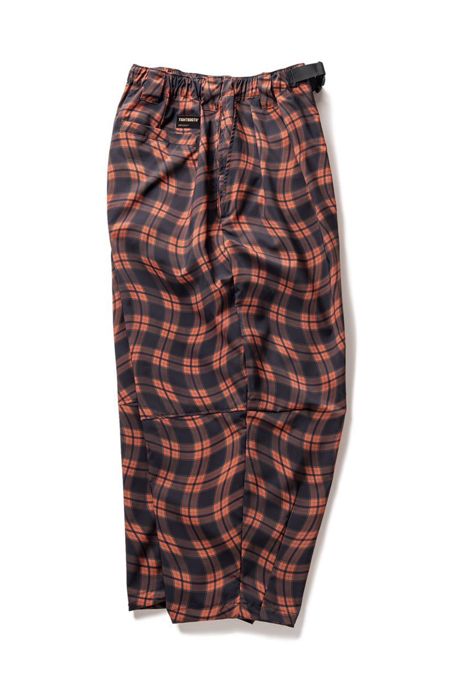 TIGHTBOOTH SS23 WAVEY PLAID BALLOON PANTS / ORG - NUBIAN