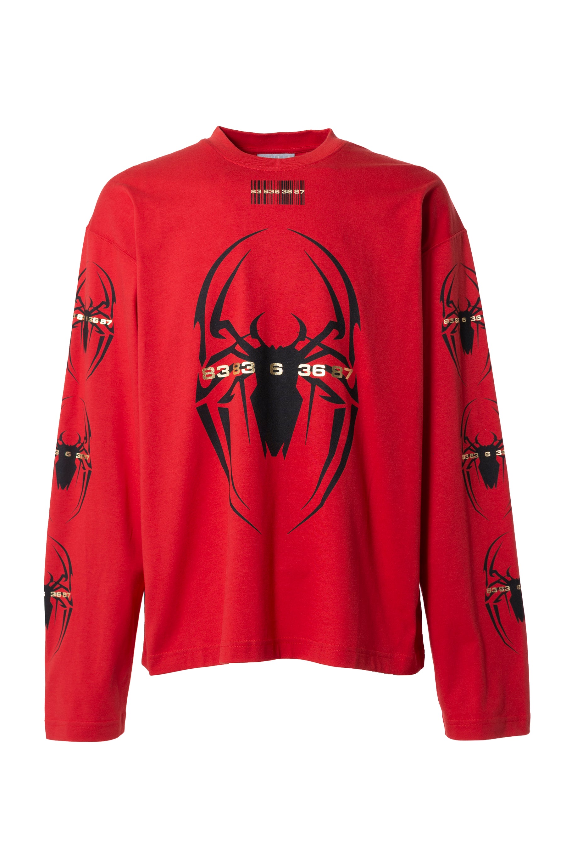 VTMNTS 22FWM SPIDER LONGSLEEVE / RED - NUBIAN