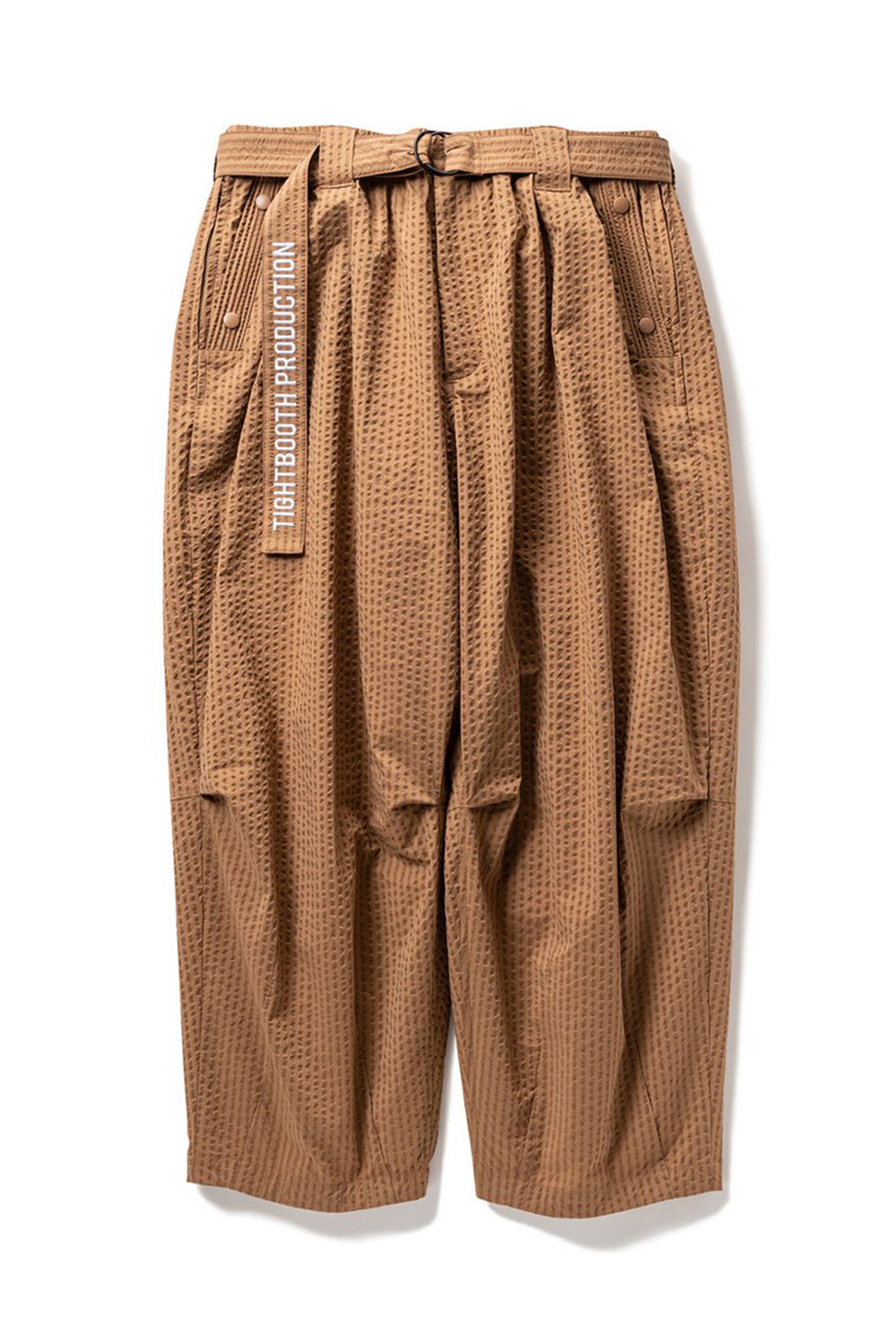 STRIPE SEERSUCKER BALLOON PANTS / BEI