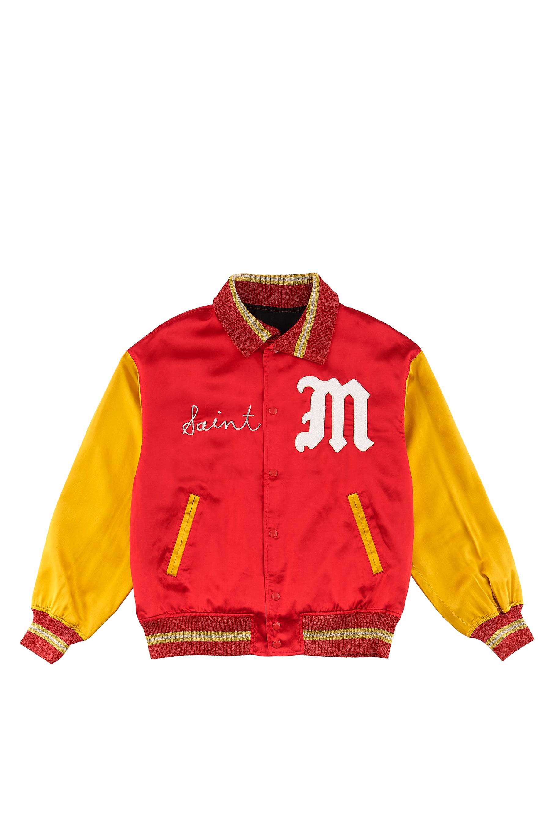 SAINT Mxxxxxx SS23 VARSITY JACKET/SAINT / RED - NUBIAN