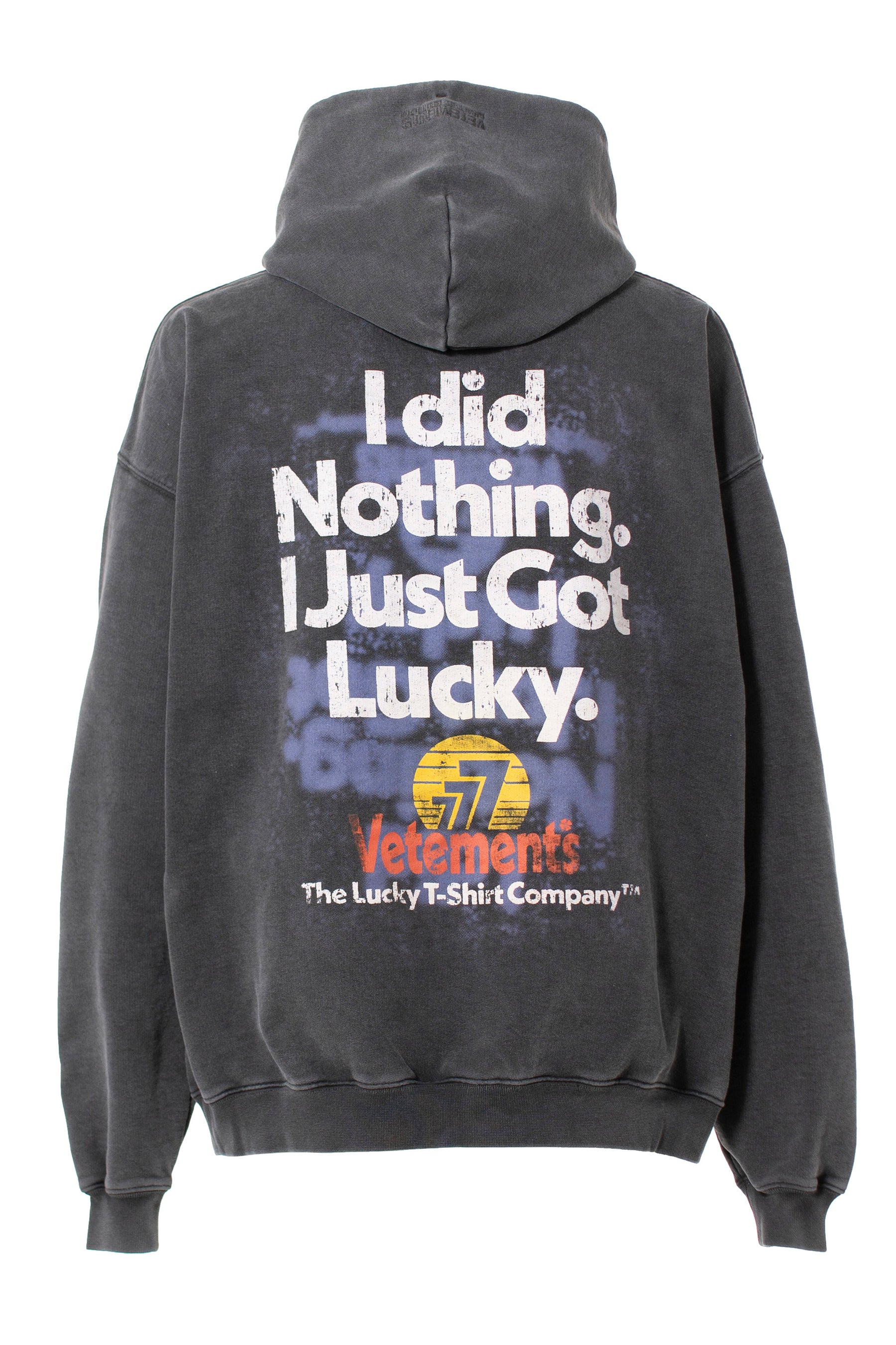 VETEMENTS VETEMENTS VETEMENTS / ヴェトモン ： I GOT LUCKY HOODIE