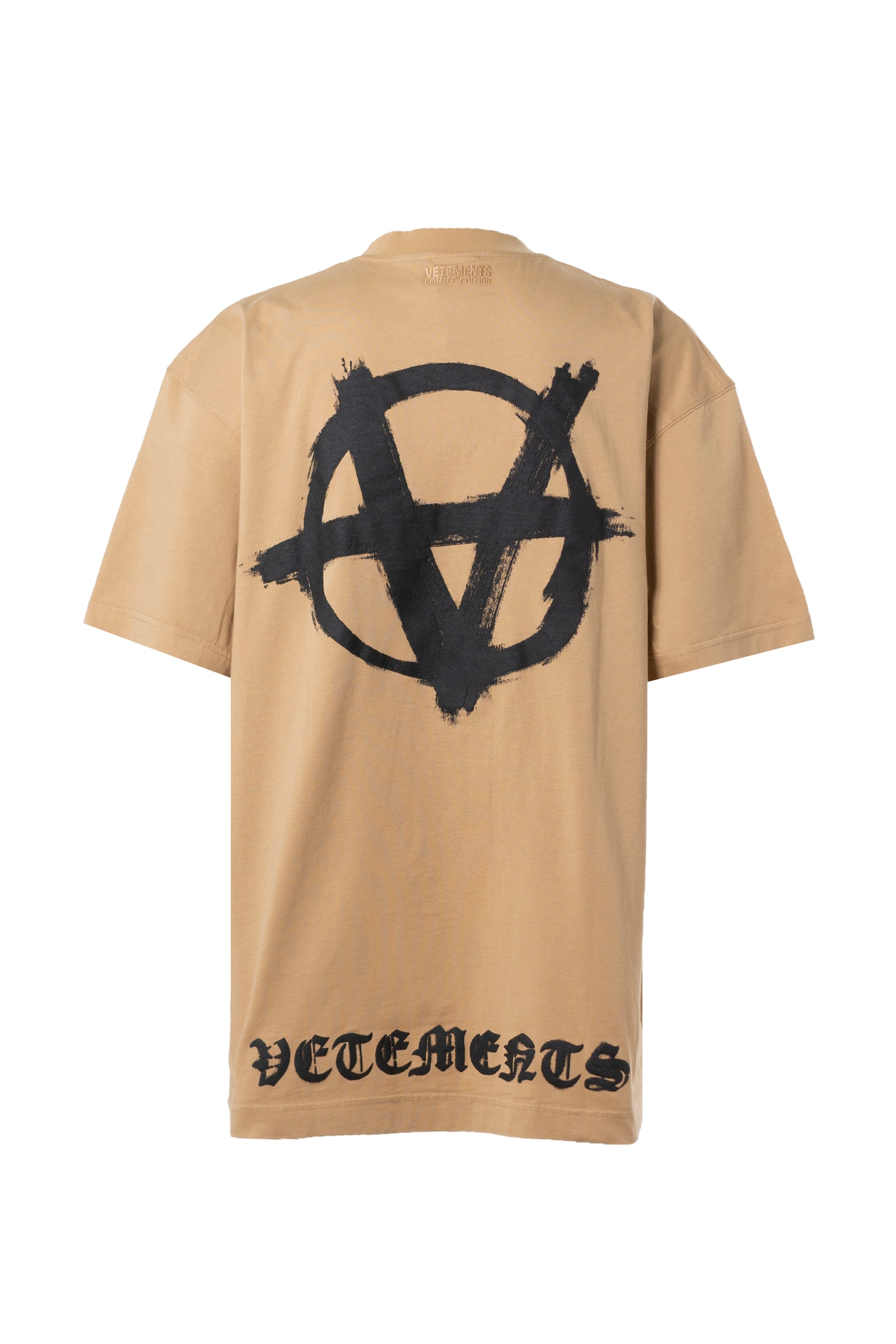 DOUBLE ANARCHY LOGO T-SHIRT / CARAMEL BLK