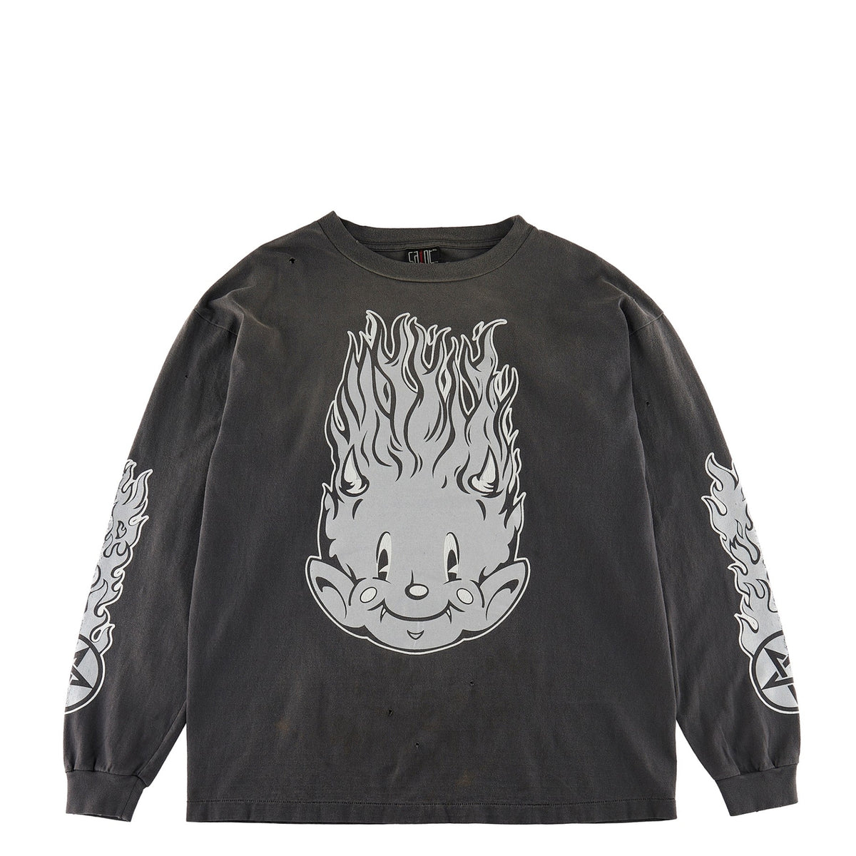 SAINT Mxxxxxx SS23 LS TEE/FIRE BABY / BLK - NUBIAN