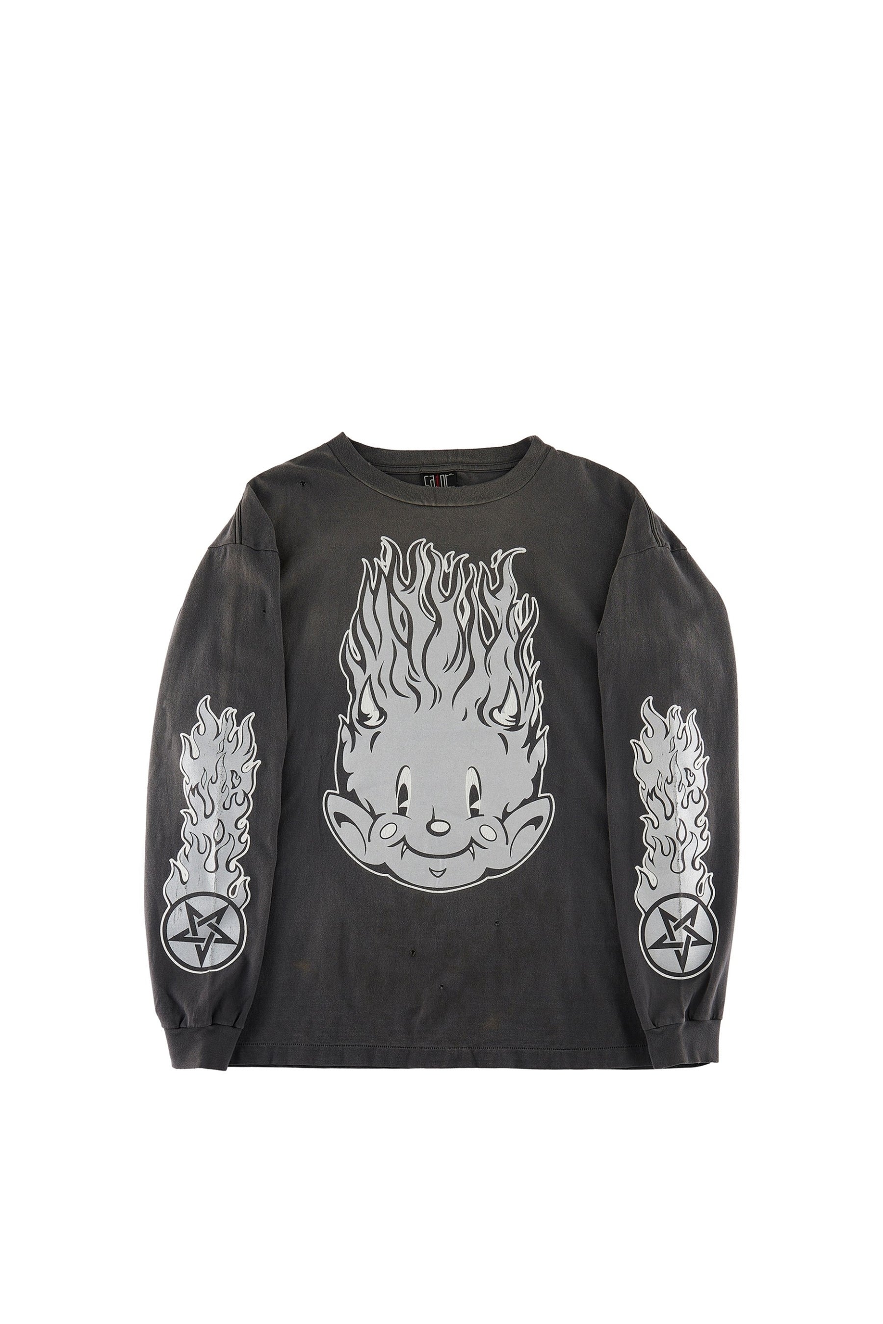 LS TEE/FIRE BABY / BLK