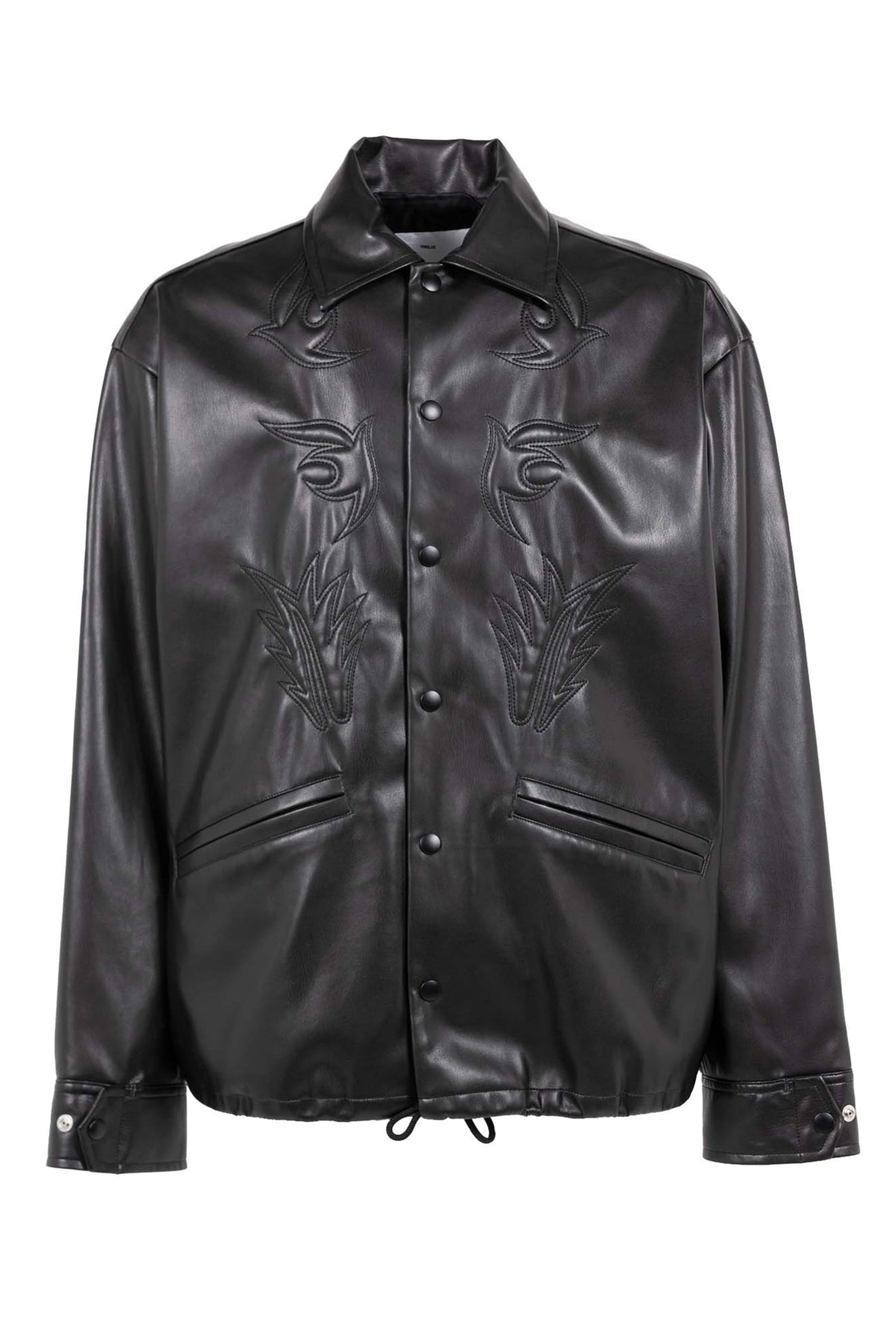 耐熱 二層 足あとぐらす (M) TOGAトーガVIRILIS Fake leather blouson