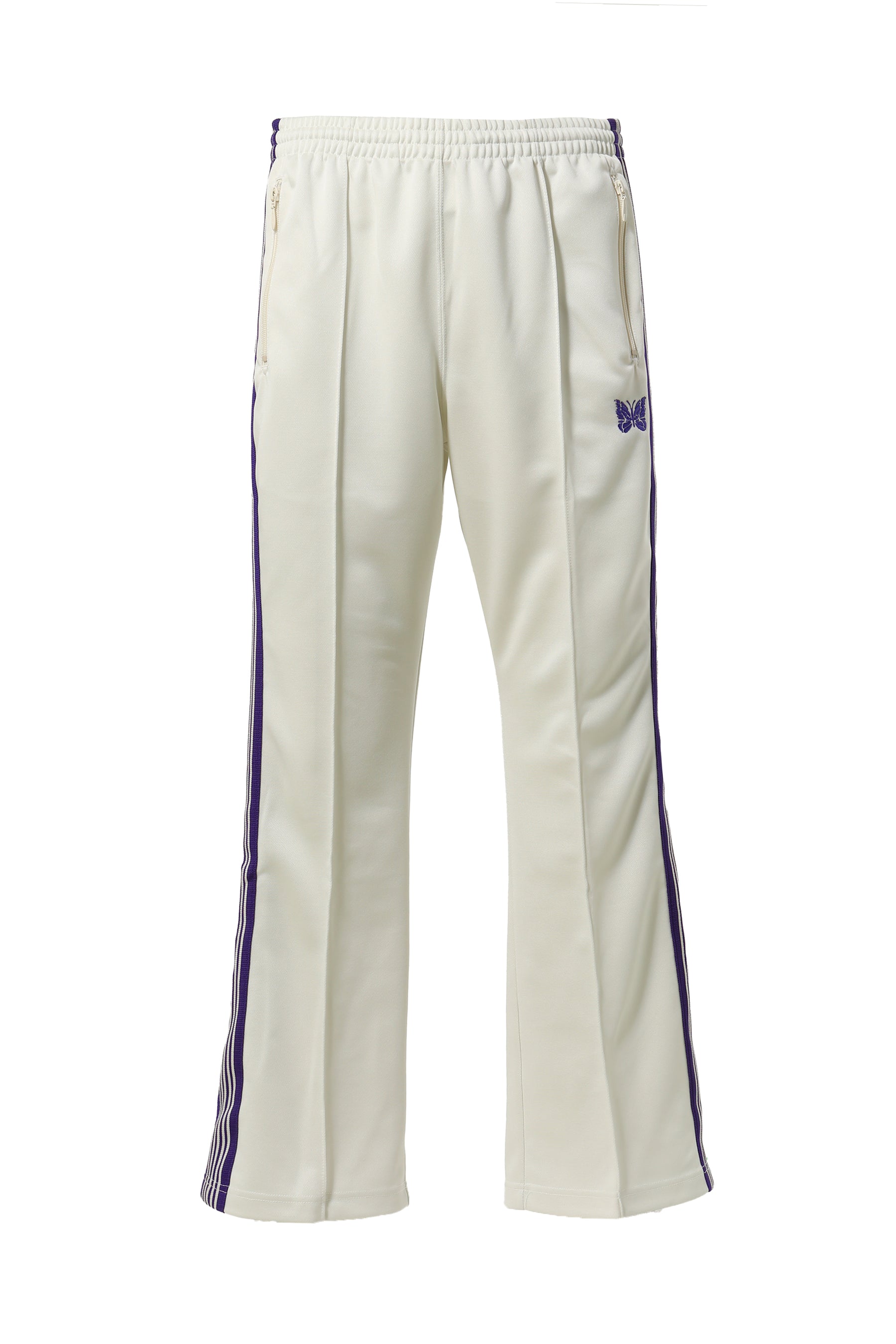 Needles SS23 BOOT-CUT TRACK PANT - POLY SMOOTH / ICE WHT - NUBIAN