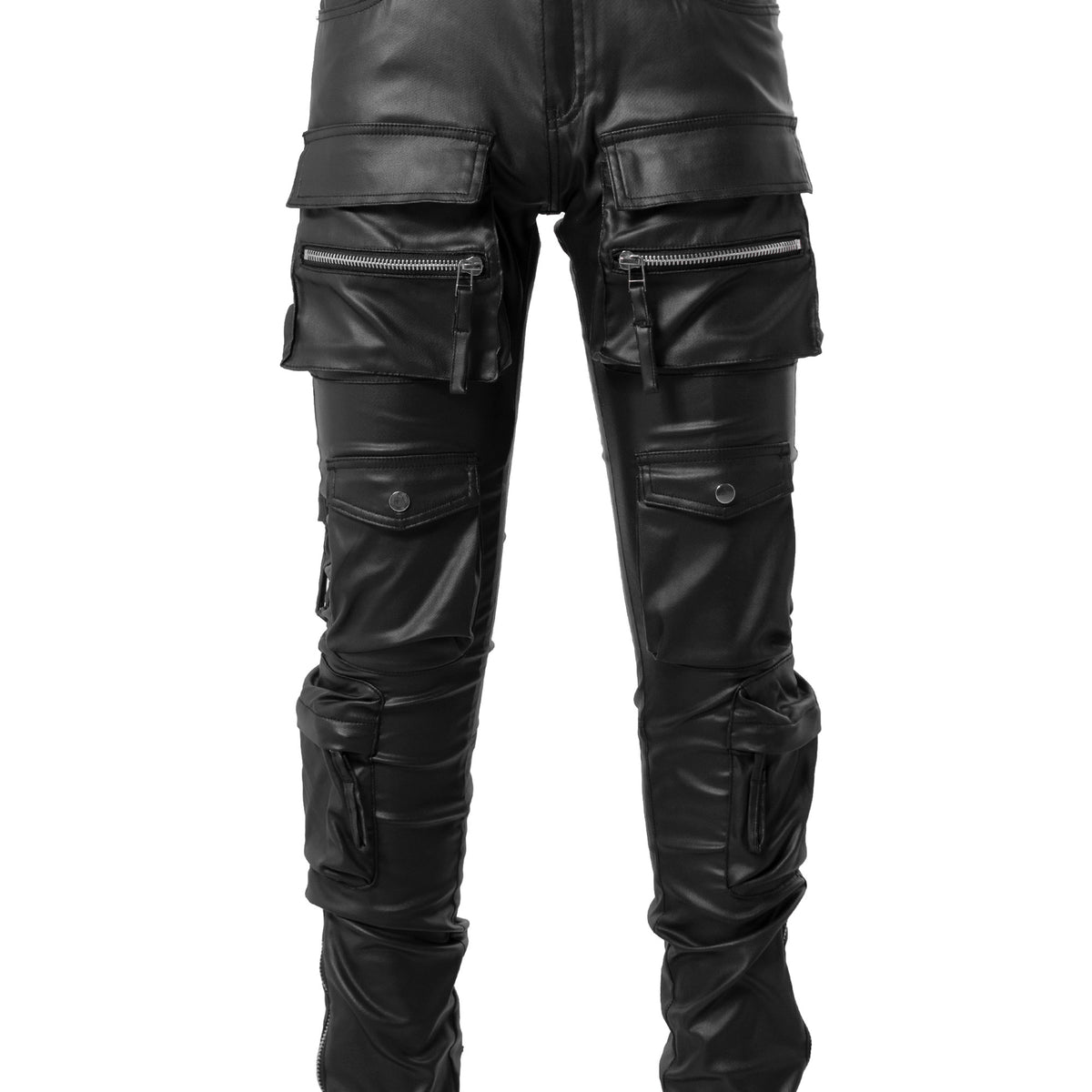 MLVINCE FW22 TYPE-2 PARACHUTE SLIM CARGO PANTS / BLK