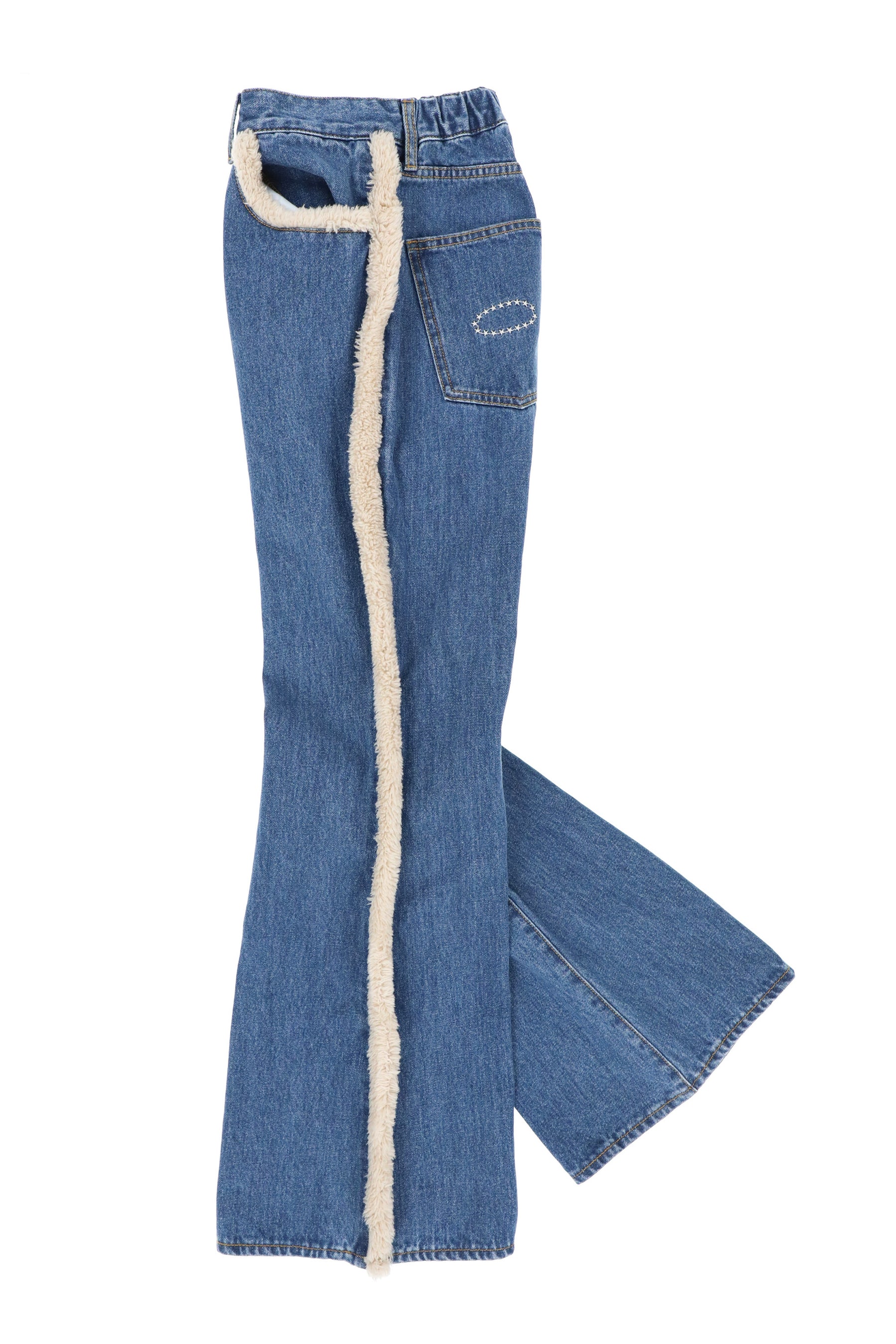 AFB エーエフビー FW22 BOA FLARE DENIM PANTS / BLU - NUBIAN