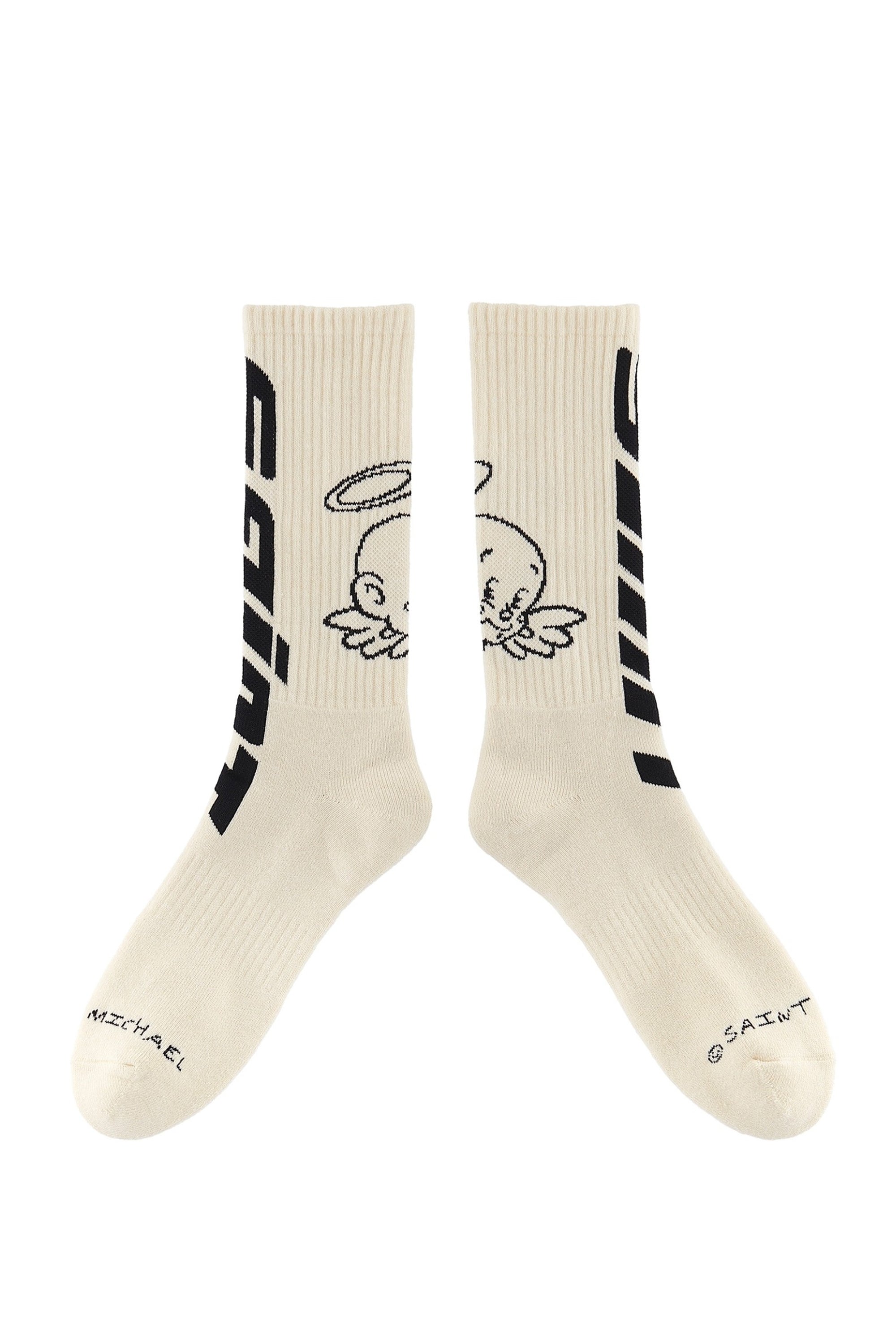 Saint Mx6 Angel Socks Ecru | www.agb.md