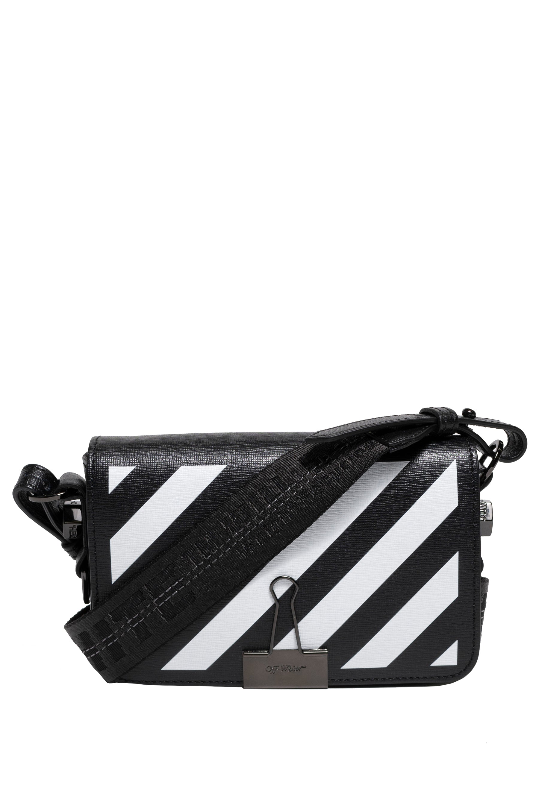 Off-White DIAG mini FLAP BAG BLK WHT | www.pixelartist.ca