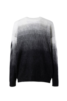 Off-White SS23 DIAG ARROW BRUSHED KNIT CREWNECK / BLK BLK - NUBIAN