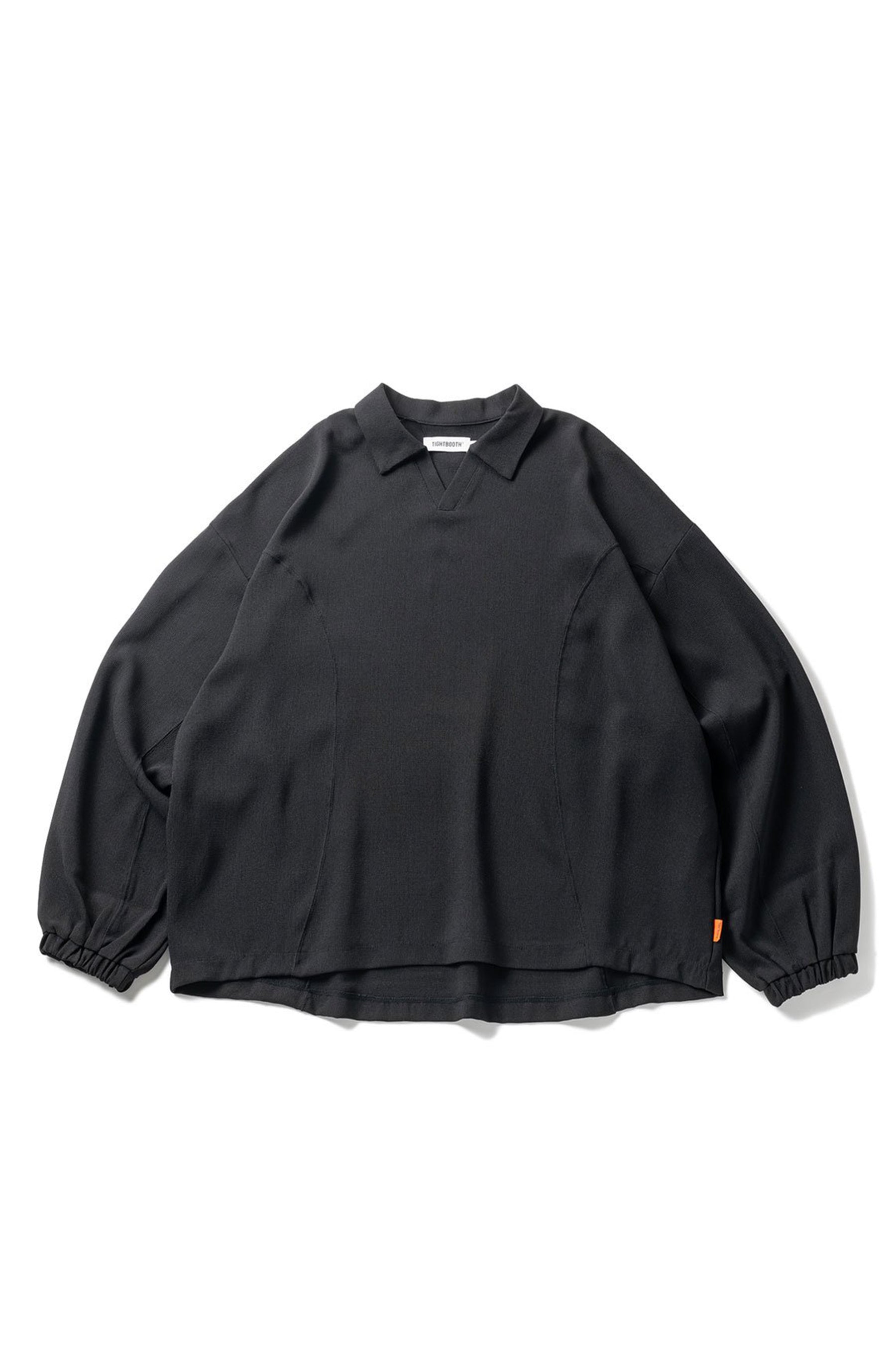 PIN HEAD LS OPEN SHIRT / BLK