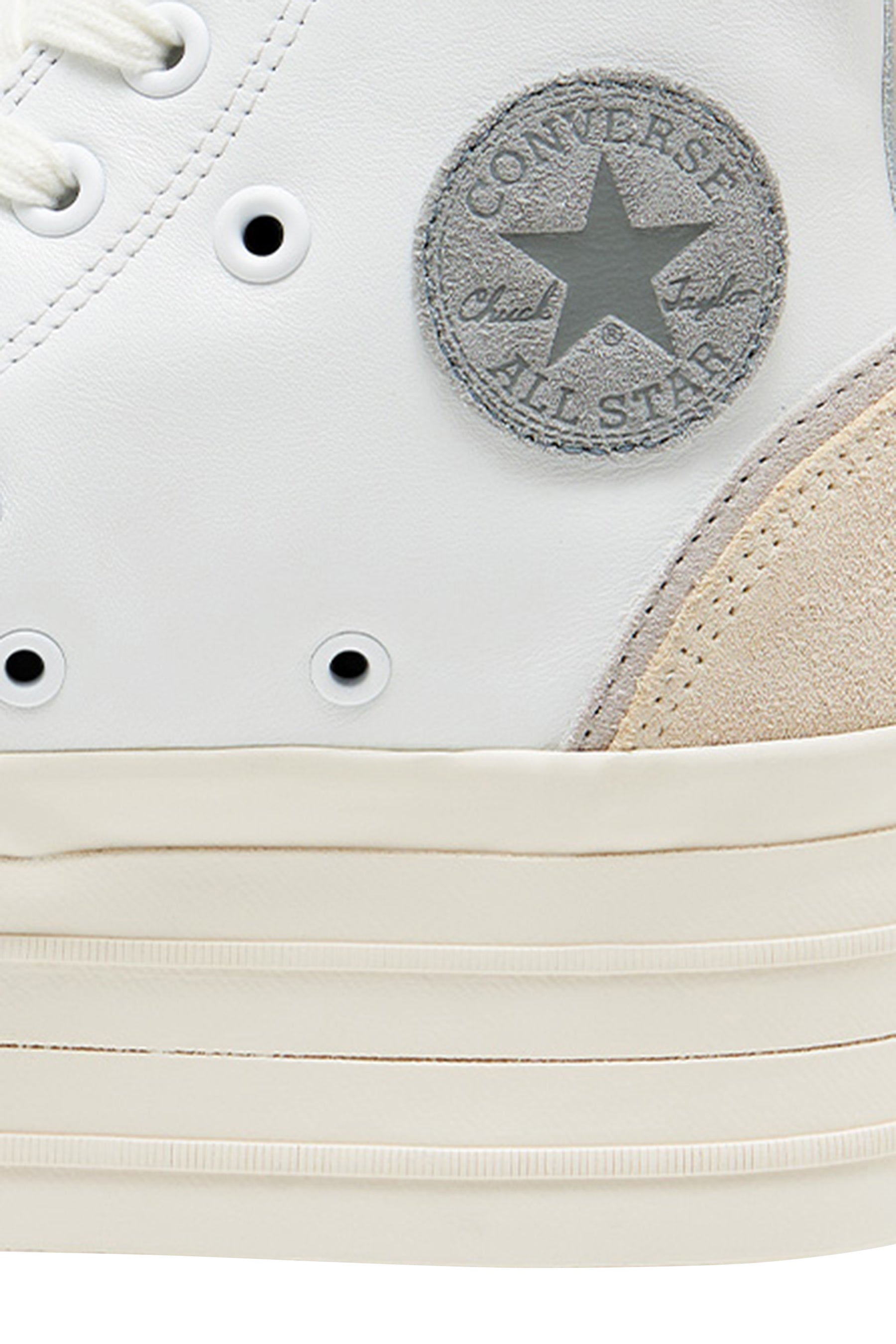 CHUCK TAYLOR LEATHER PLTS ROKH HI / WHT