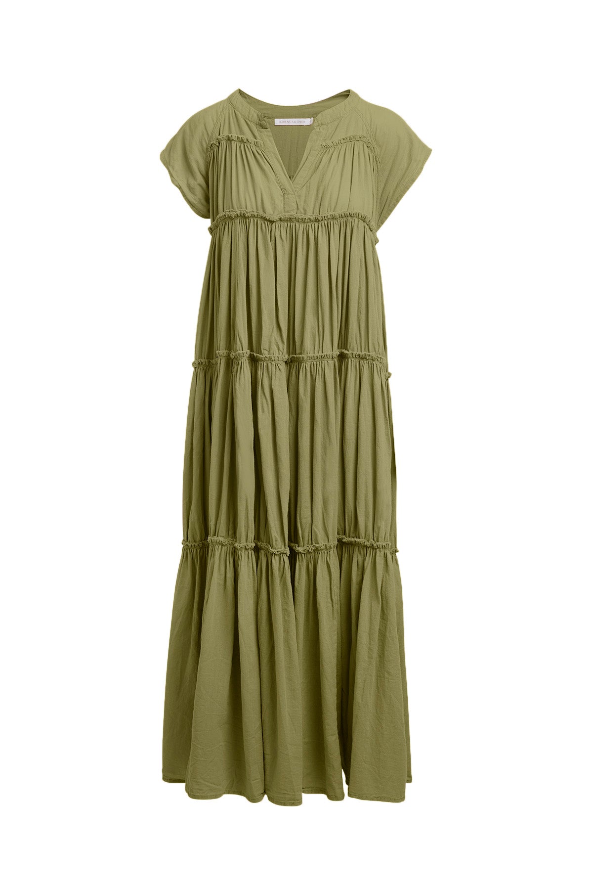 Gisele - Cotton flare long dress – Rabens Saloner