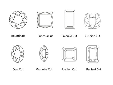 The most popular engagement ring diamond shapes and cuts