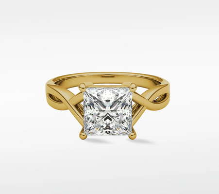 Princess Cut Lab Grown Diamond Ring