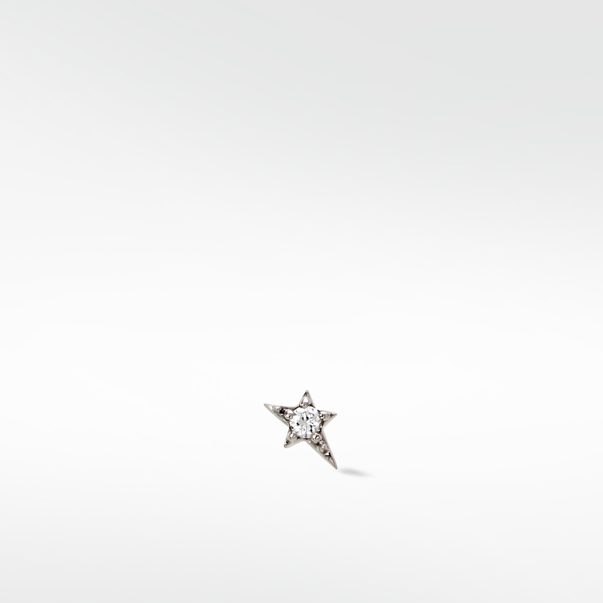 Mini Shooting Star Diamond Stud Earring