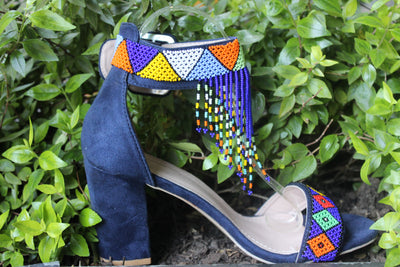 Blue beaded heel WEBSITE - P\u0026H Menlyn Mall