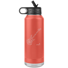 Load image into Gallery viewer, Guitar Notes Insulated Stainless Steel Water Bottle