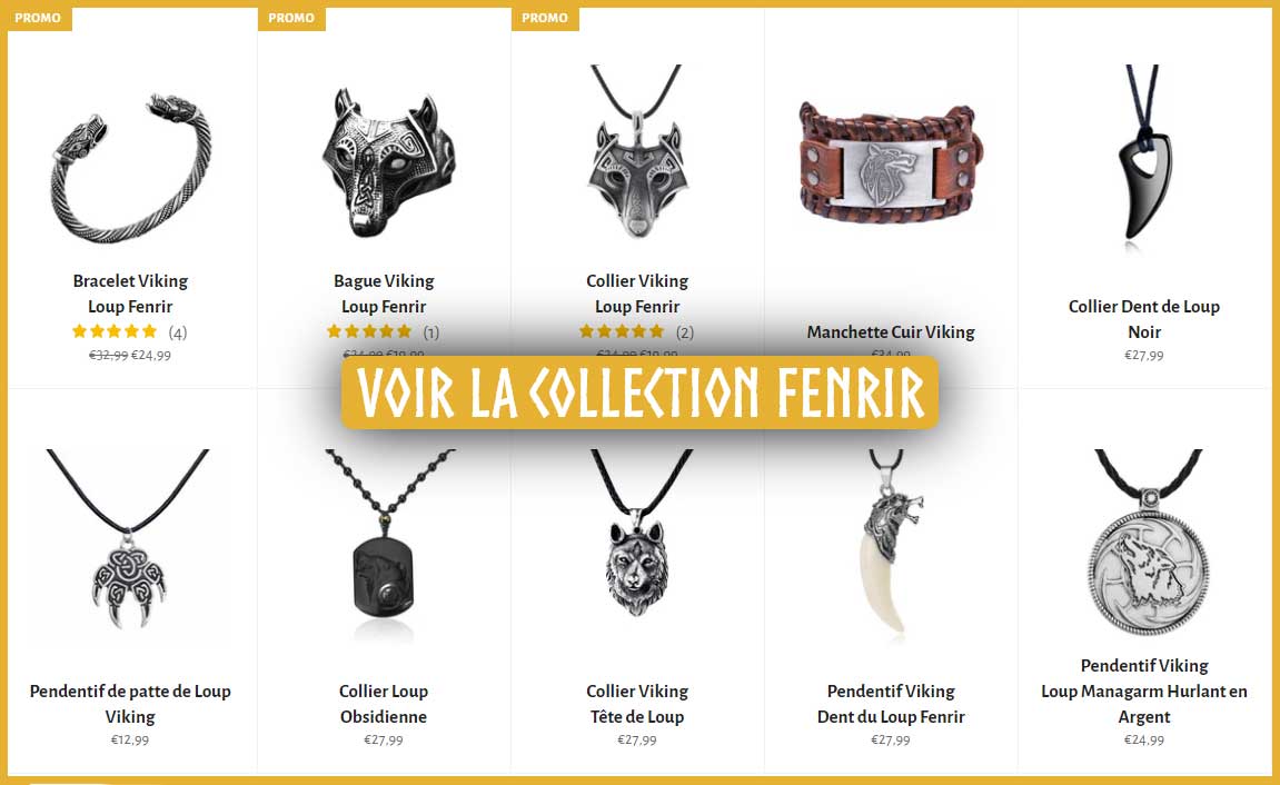 Bijoux Loup Fenrir