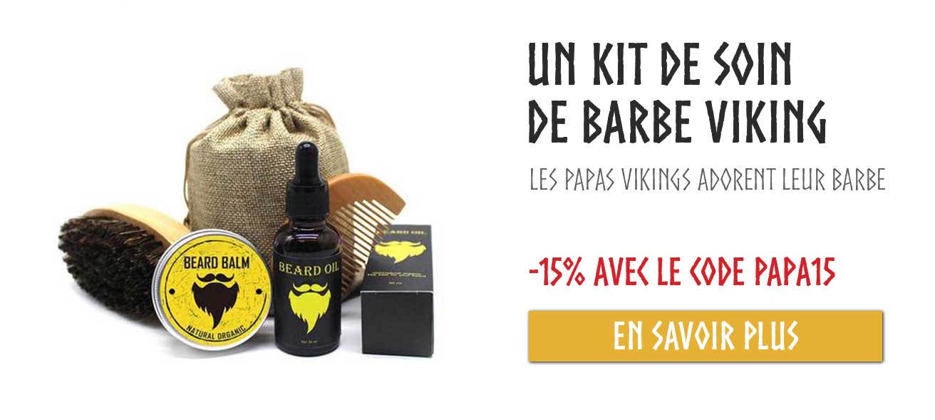 Kit huile de barbe viking fête des pères