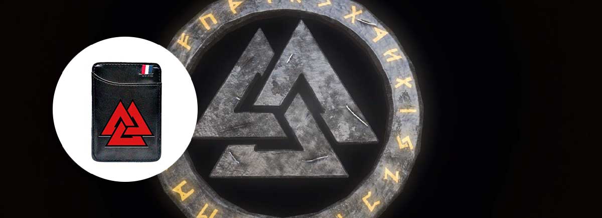 Französische Valknut Geldbörse