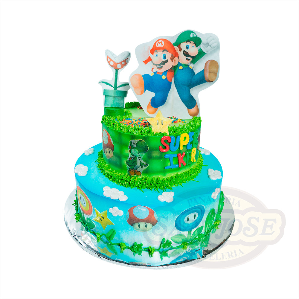 MARIO Y LUIGI CON NUBES - Pastelería San José