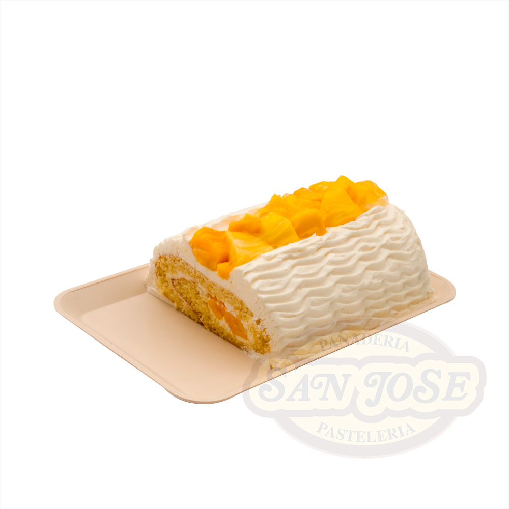 Compra pasteles vitrina flan y queso - ROLLO QUESO CON MANGO JUMBO |  Pastelería San José