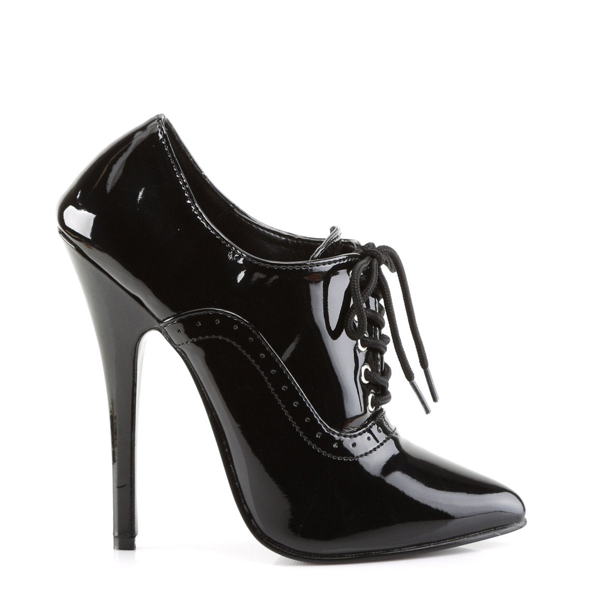 Lace-up Fetish Pumps 6-inch Spike Heels in Black or Red – FantasiaWear