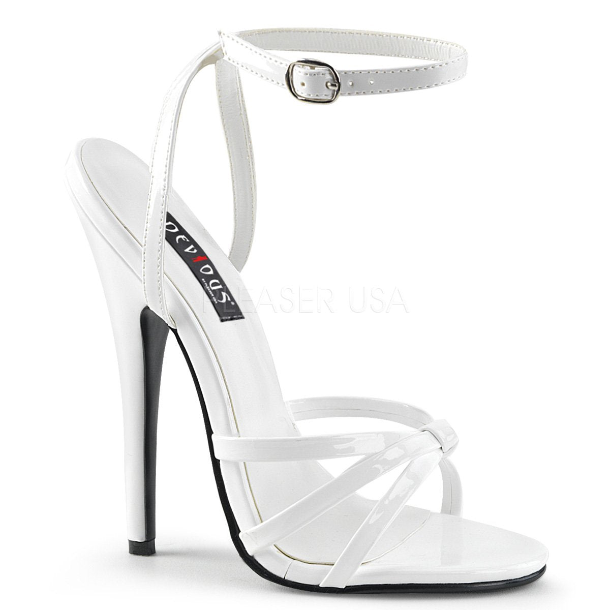 white 6 inch heels