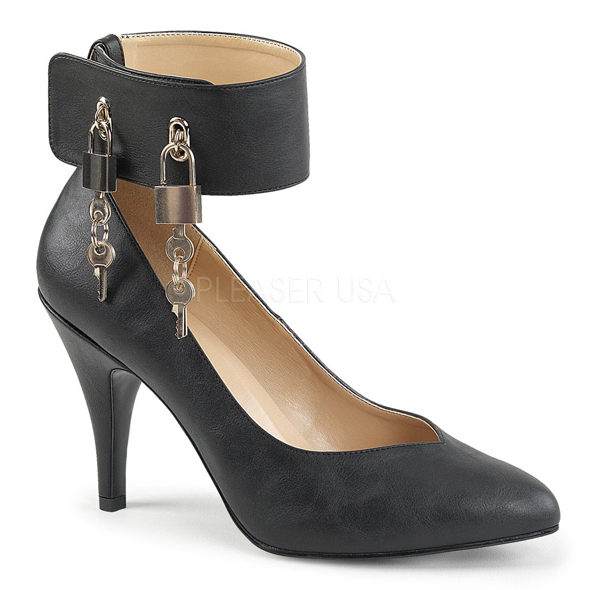 Wide Band Locking Ankle Strap Pump 