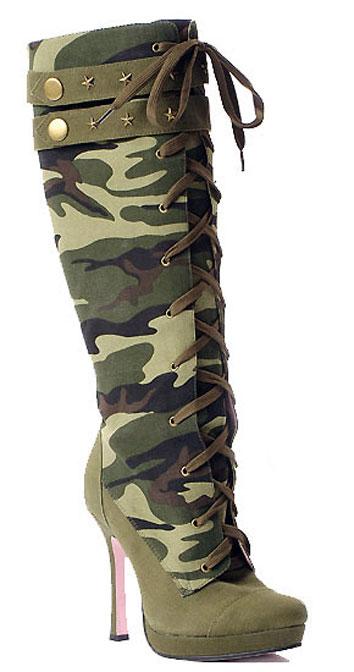 camouflage boots