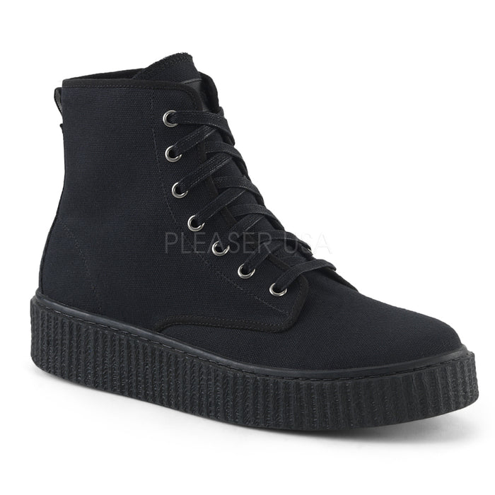 Unisex High Top Lace-up Creeper Sneaker 