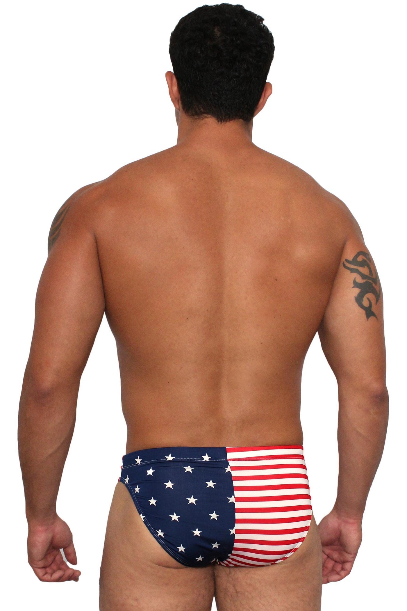 mens american flag swimsuit