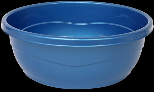 Wash Bowl: Plastic - Metallic Blue