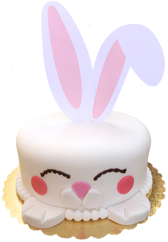 fondant bunny cake