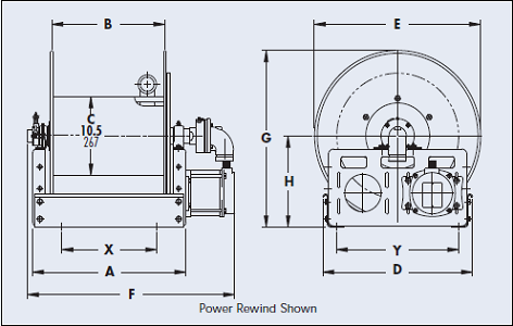 7500 Hannay Electric Powered Rewind Reel (EP-7520-25-26) 12 Volt DC —  HoseWarehouse