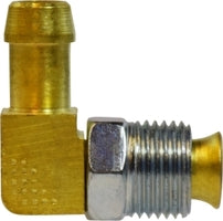 3/8 x 5/16 Brass Fuel Line Hose Barb - Male Inverted Flare