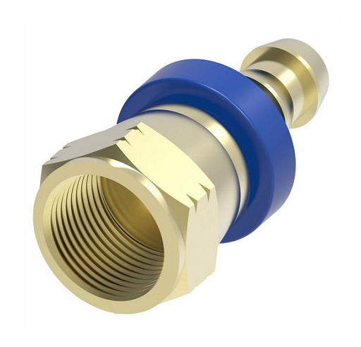 4739-6B Aeroquip by Danfoss, Male SAE 45° Socketless Reusable Hose Fitting, -06 Male Pipe x -06 Push-On Hose Barb