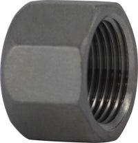 1/2 150# Threaded (NPT) Pipe Cap 304 Stainless Steel Fitting