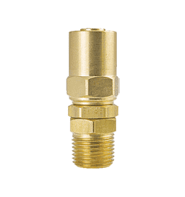 626 - BRASS COMPRESSION COUPLING 3/8 OD