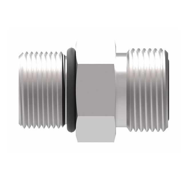 FF1852T2024S Aeroquip by Danfoss | ORS/SAE O-Ring Boss Adapter | -20 Male O-Ring Face Seal x -24 Male SAE O-Ring Boss | Steel