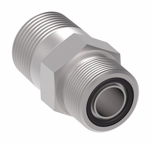FF2031T0608S Aeroquip by Danfoss | ORS/Male NPTF Adapter | -06 Male O-Ring Face Seal x -08 Male NPTF | Steel