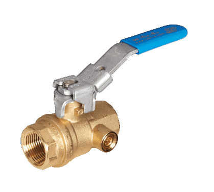 S82G41 RuB Inc. Gas Service Side Drain Ball Valve - Brass - 1-1/4 Fem —  HoseWarehouse