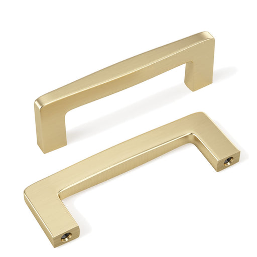 Goldenwarm Kitchen Cabinet Pulls Modern Brass Cabinet Handles Leather  Cabinet Handles