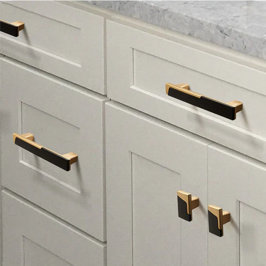 Modern gold cabinet drawer pulls