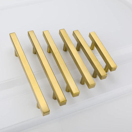 Goldenwarm Cabinet Handles Brushed Brass Cabinet Pulls Kitchen Drawer Pulls