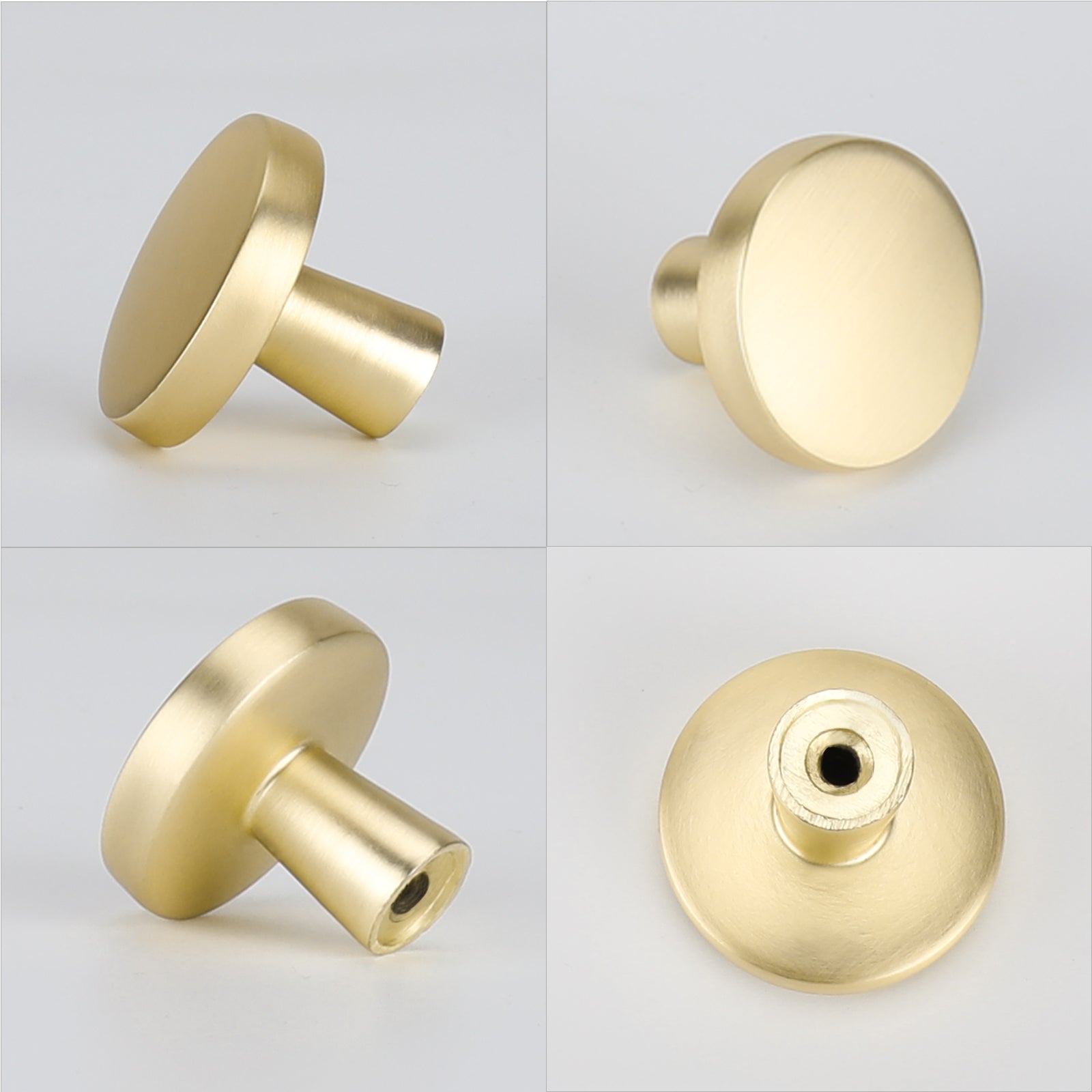 brushed gold cabinet knobs